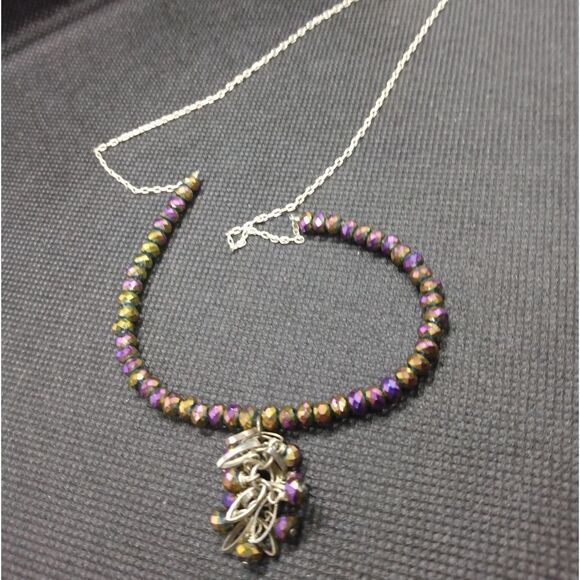 Mermaid bushel Swarovski beaded‎ necklace - Picture 1 of 3
